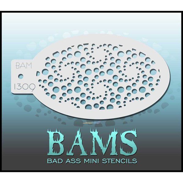 Bad Ass Bams FacePaint Stencil 1309