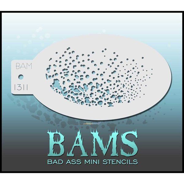 Bad Ass Bams FacePaint Stencil 1311