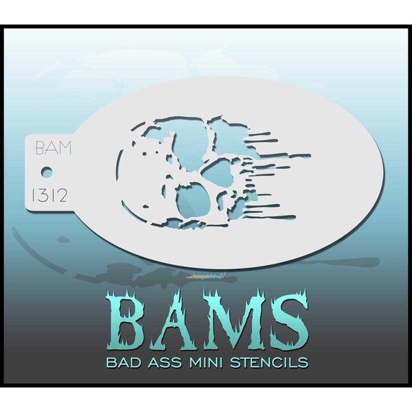 Bad Ass Bams FacePaint Stencil 1312