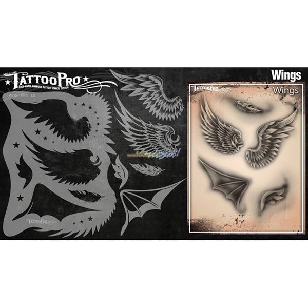 Wiser Airbrush Tattoo Wings