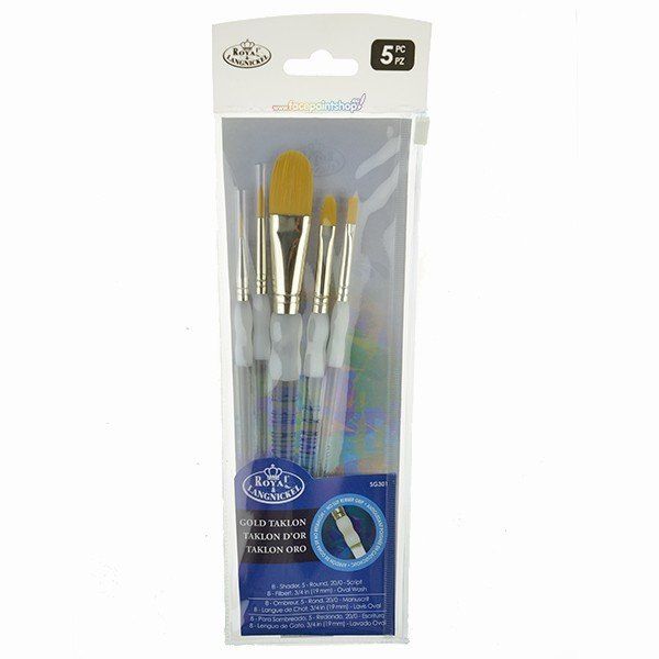 Royal Brush Soft Grip Set 5 Brushes Sg301-3t