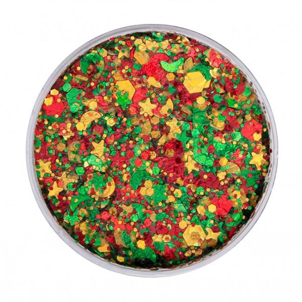 PXP Pressed Chunky Glitter Cream Big Red-Yellow-Green 40ml