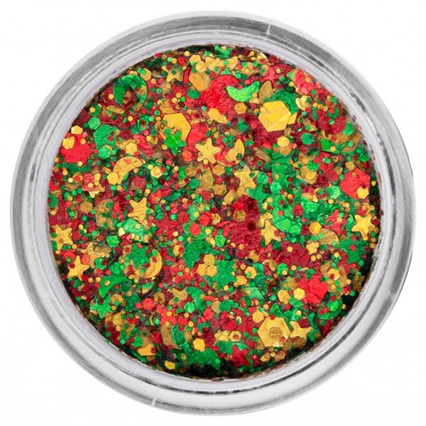 PXP Pressed Chunky Glitter Cream Big Red-Yellow-Green 10ml