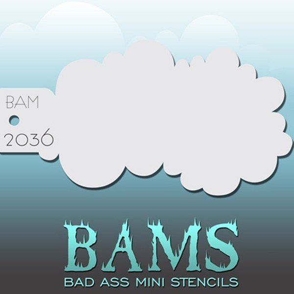 Bad Ass Bams FacePaint Stencil 2036