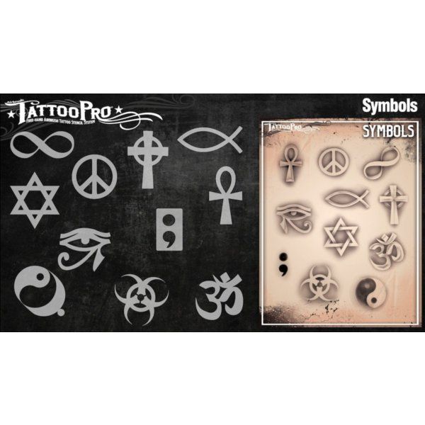 Wiser Airbrush Tattoo Symbols