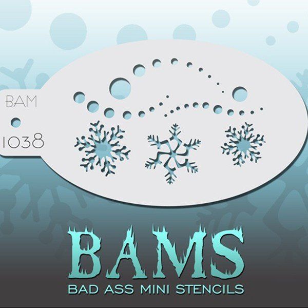 Bad Ass Bams FacePaint Stencil 1038