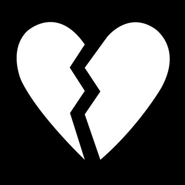 Glittertattoo Stencil Emoji  Broken Hearted (5 pack)