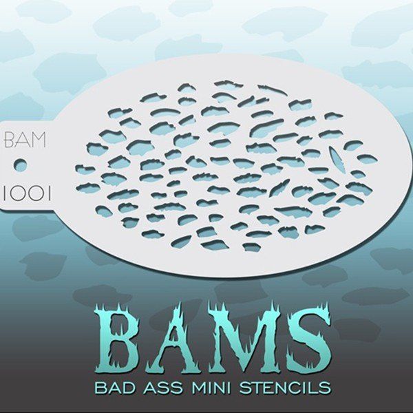 Bad Ass Bams FacePaint Stencil 1001