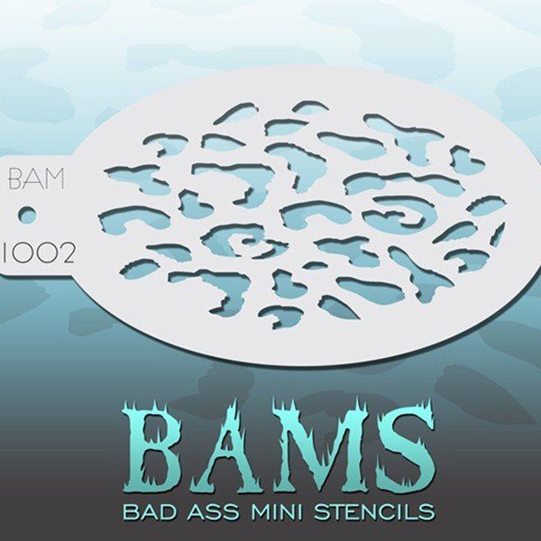 Bad Ass Bams FacePaint Stencil 1002