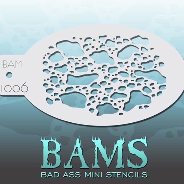 Bad Ass Bams FacePaint Stencil 1006