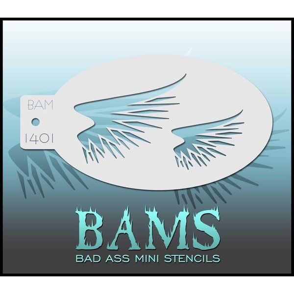 Bad Ass Bams FacePaint Stencil 1401