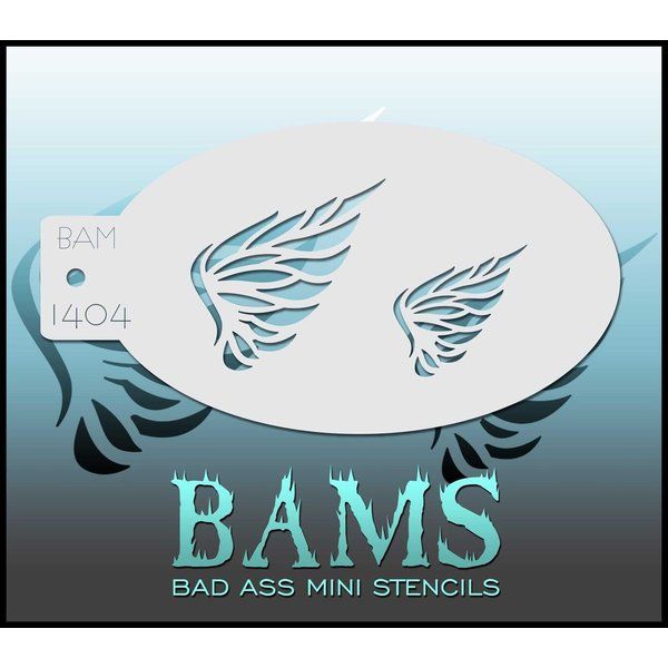 Bad Ass Bams FacePaint Stencil 1404
