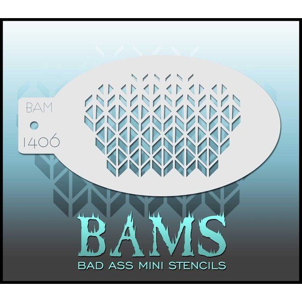 Bad Ass Bams FacePaint Stencil 1406