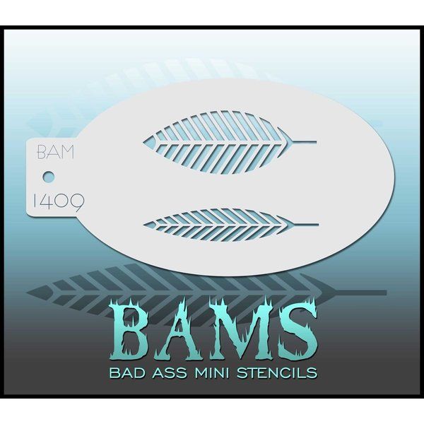 Bad Ass Bams FacePaint Stencil 1409