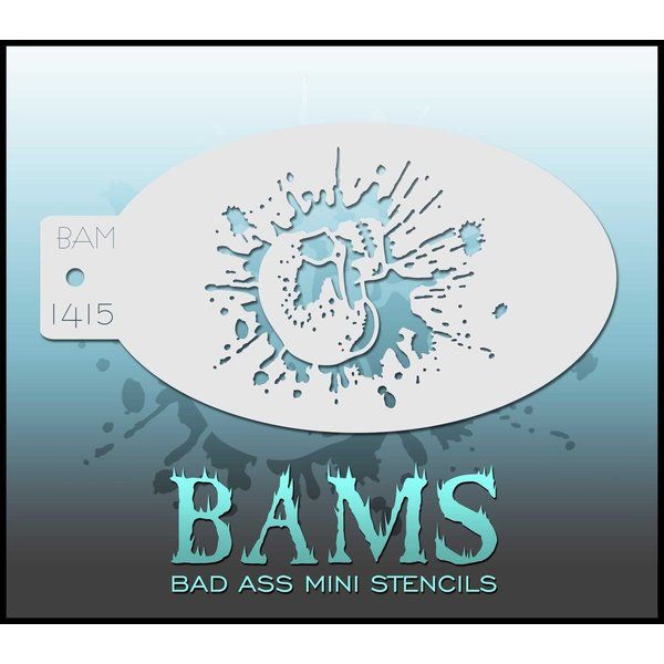Bad Ass Bams FacePaint Stencil 1415