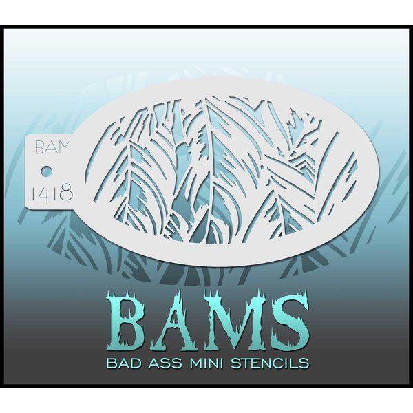 Bad Ass Bams FacePaint Stencil 1418