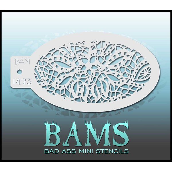 Bad Ass Bams FacePaint Stencil 1423