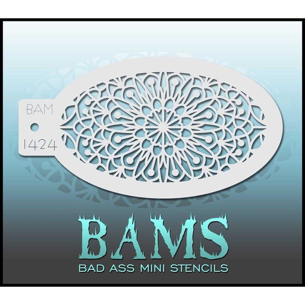 Bad Ass Bams FacePaint Stencil 1424