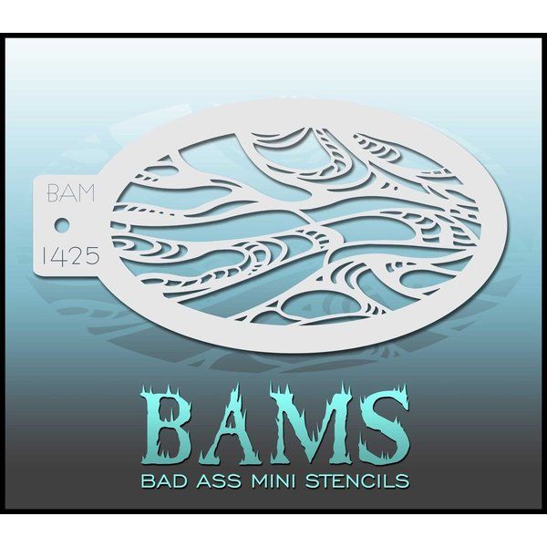 Bad Ass Bams FacePaint Stencil 1425