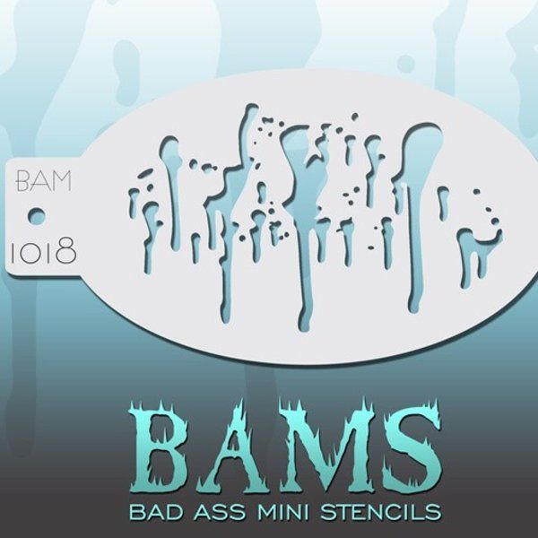 Bad Ass Bams FacePaint Stencil 1018