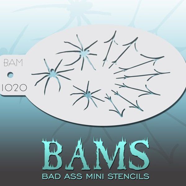 Bad Ass Bams FacePaint Stencil 1020