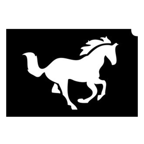 Glittertattoo Stencils Horse (5 pack)