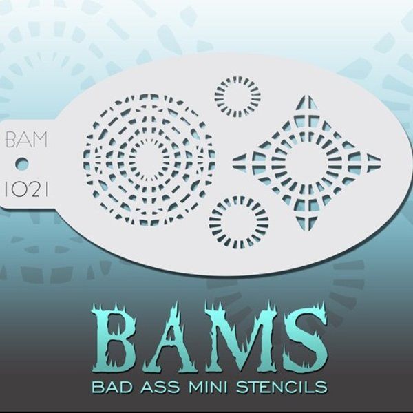 Bad Ass Bams FacePaint Stencil 1021