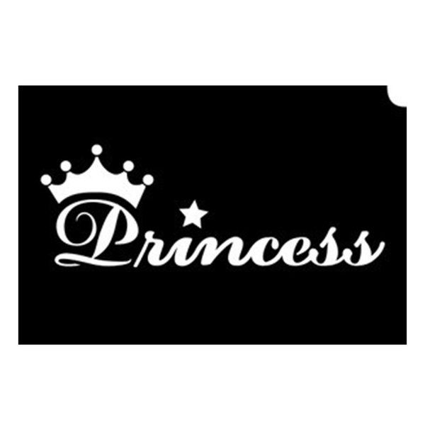 Glittertattoo Stencils Crown Princess (5 pack)