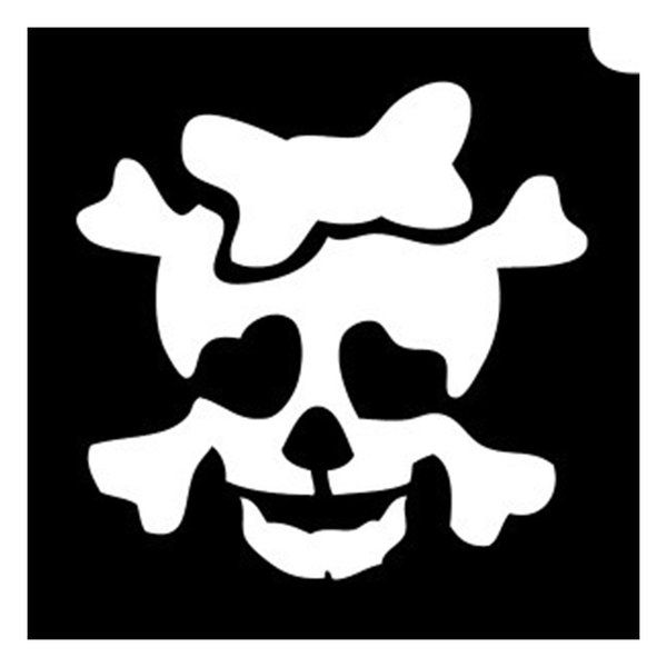 Glittertattoo Stencils Cutie Skull (5 pack)