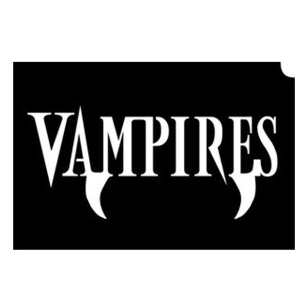 Glittertattoo Stencils Vampires (5 pack) |Facepaintshop