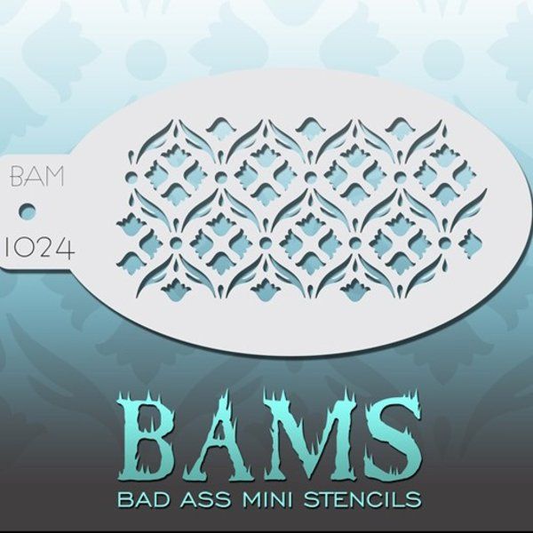 Bad Ass Bams FacePaint Stencil 1024