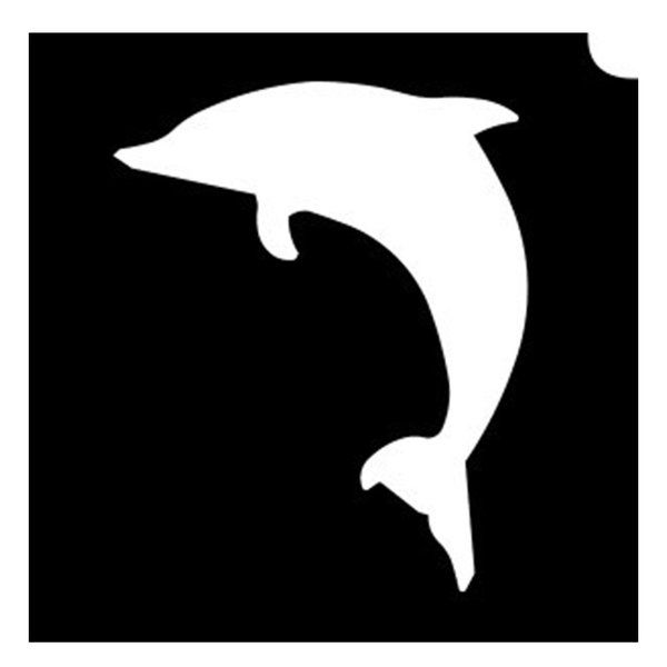 Glittertattoo Stencils Single Dolphin (5 pack)