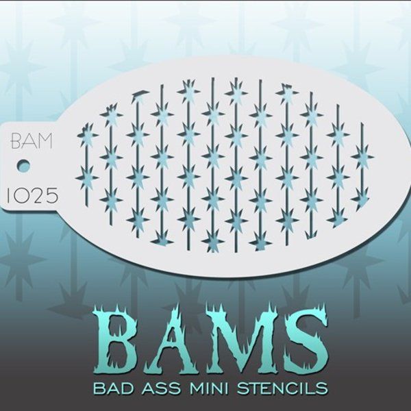 Bad Ass Bams FacePaint Stencil 1025