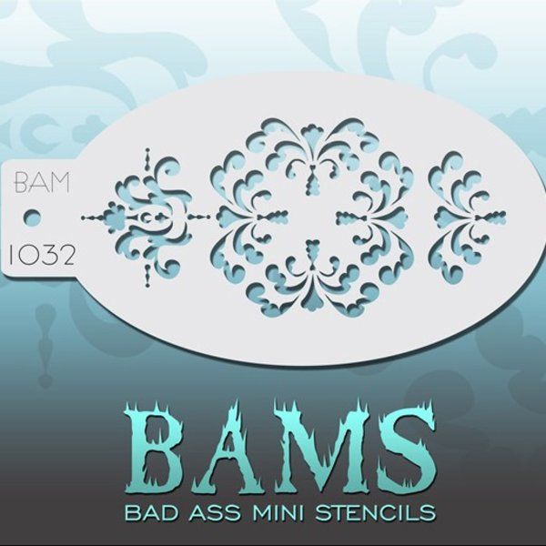Bad Ass Bams FacePaint Stencil 1032