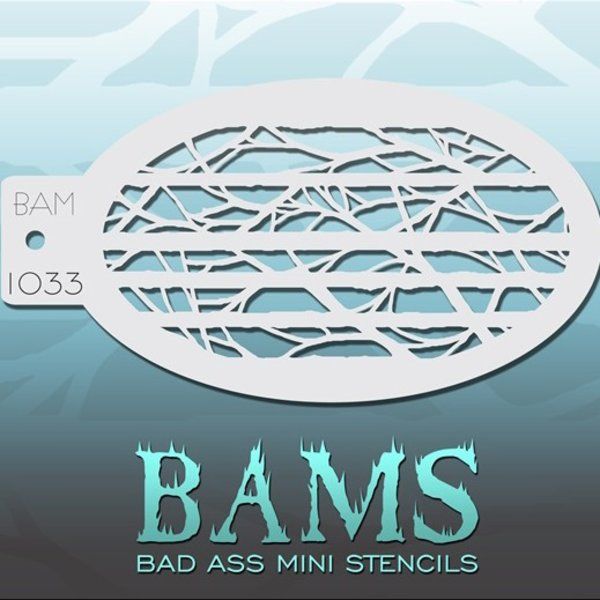 Bad Ass Bams FacePaint Stencil 1033