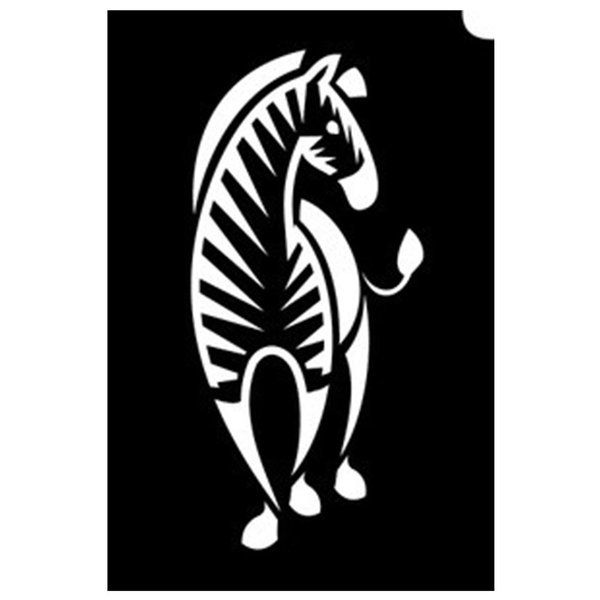 Glittertattoo Stencils Zebra (5 pack)