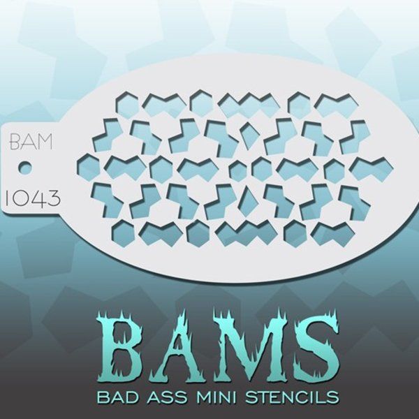 Bad Ass Bams FacePaint Stencil 1043