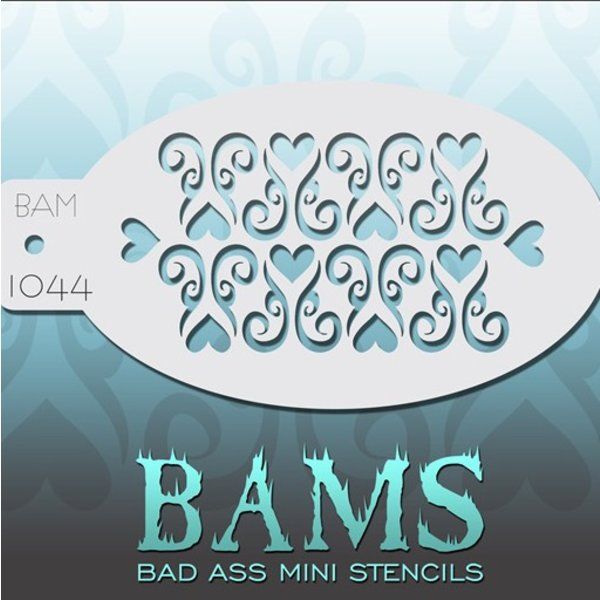 Bad Ass Bams FacePaint Stencil 1044