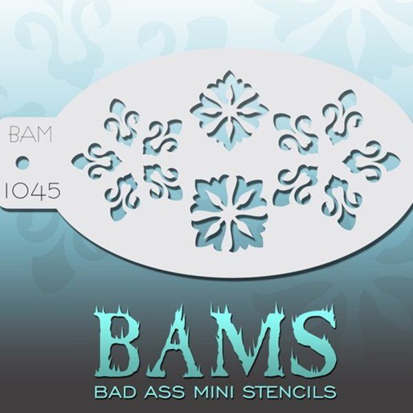 Bad Ass Bams FacePaint Stencil 1045