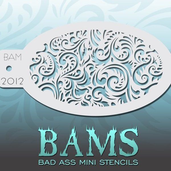 Bad Ass Bams FacePaint Stencil 2012