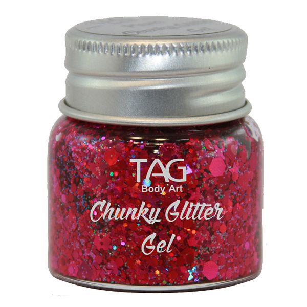Tag Chunky Glitter Gel Plum