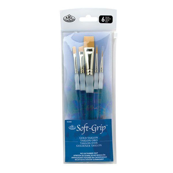 Royal Brush Soft Grip Set 5 Brushes Sg301-3t