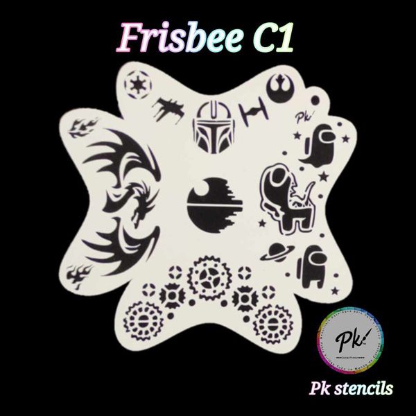 Frisbee Facepaintingstencil Space
