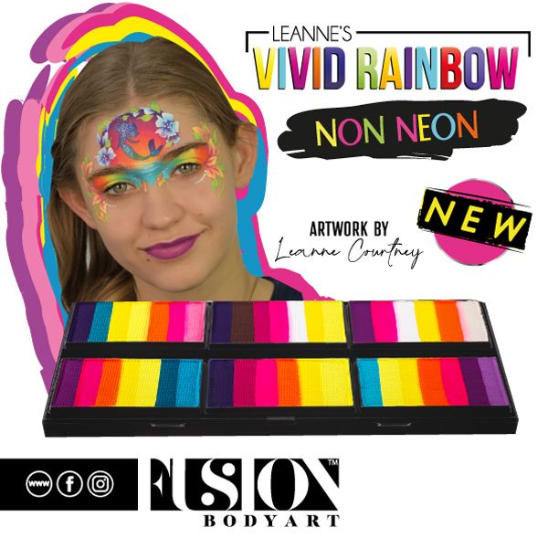 Leanne's Vivid Rainbow Petal Palette | Non Neon