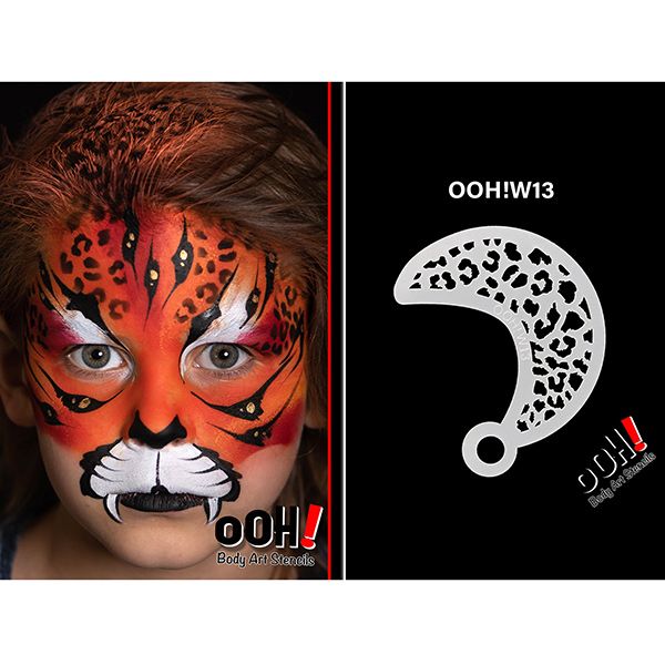 oOh Body Art Stencil Cheetah