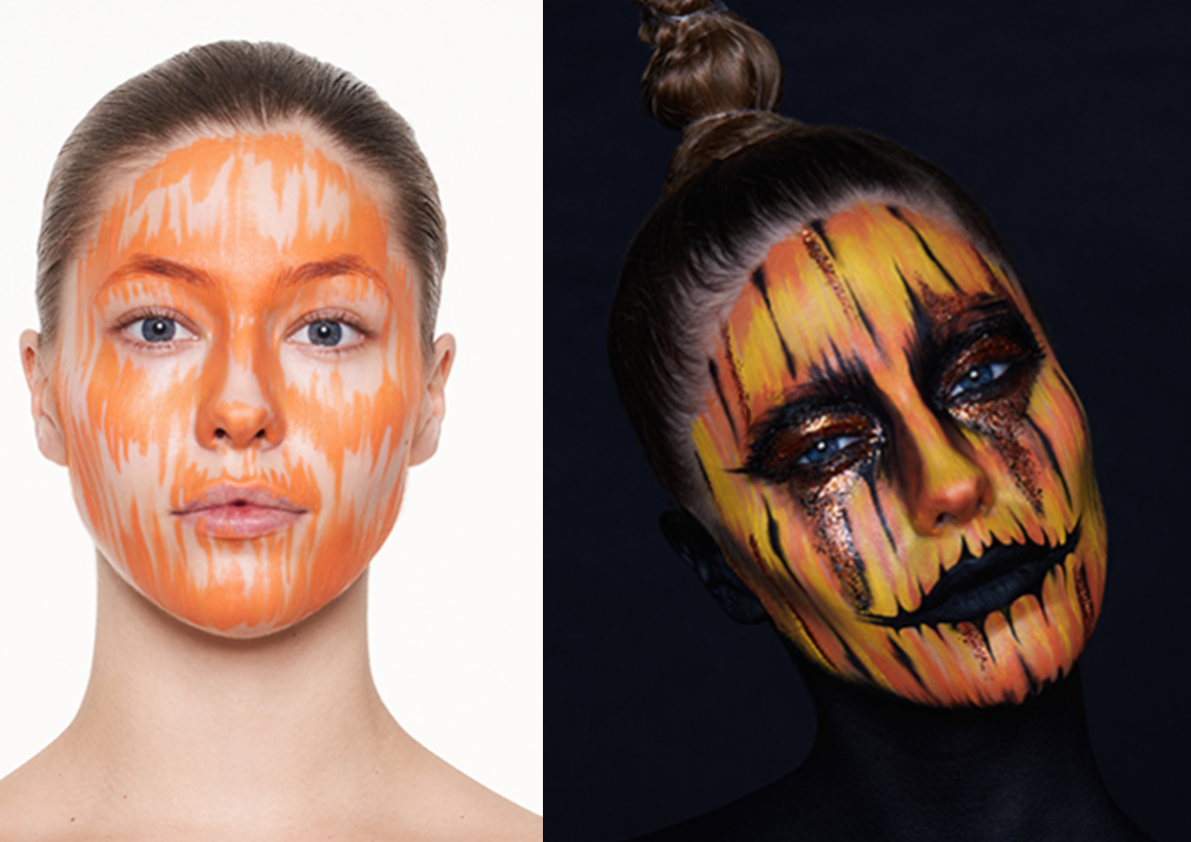 Kryolan Pumpkin Girl Halloween Tutorial